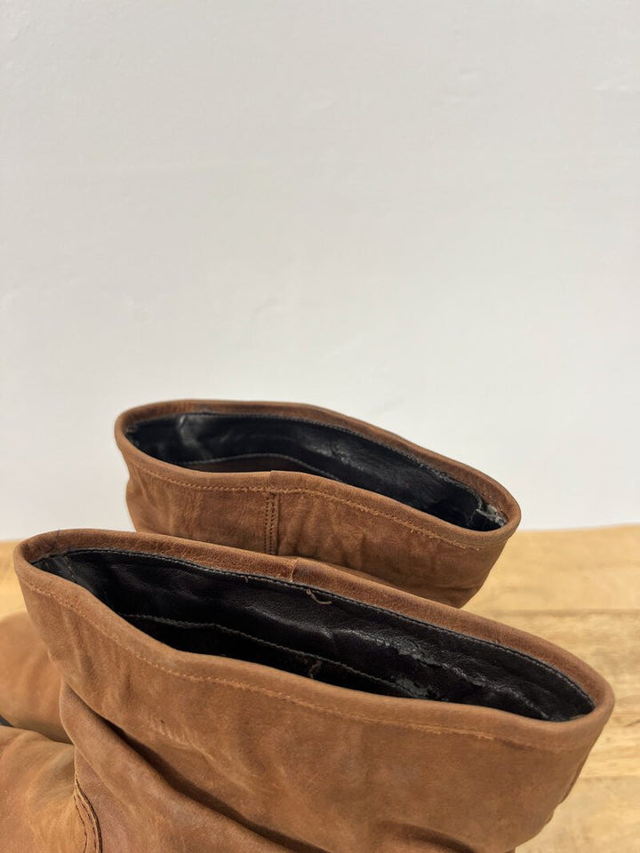 Second Hand Boho Leather Boots - 41 - La Casa by Importante