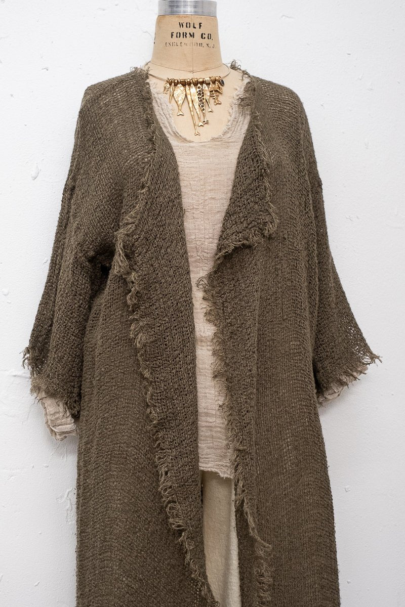 Spolverino Spice Linen coat - Campagna - La Casa by Importante