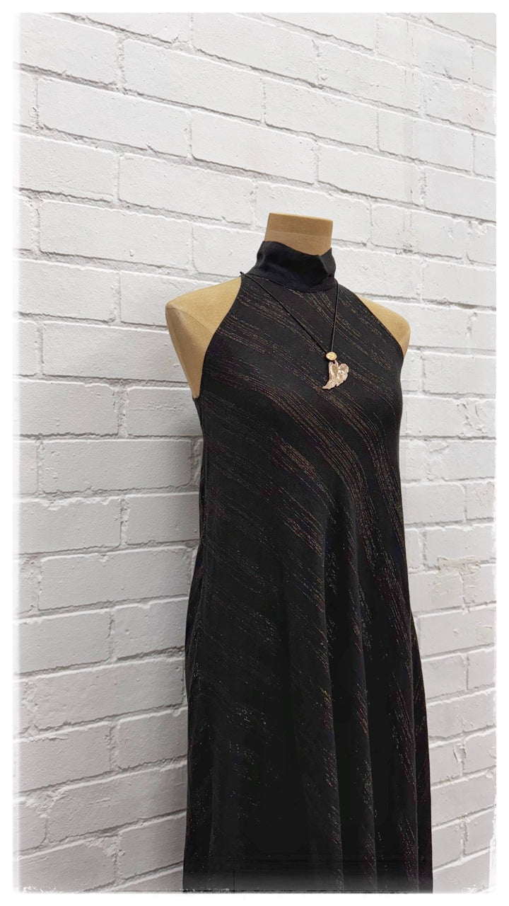 Vestito Grecale - Small - Black and Gold - La Casa by Importante