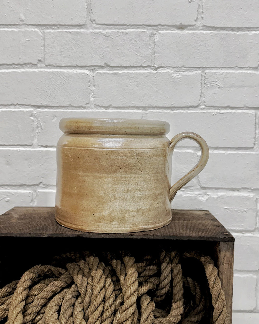 Loop Handle Pottery Vintage French pottery pot with loop handle - La Casa Vintage – La Casa ...
