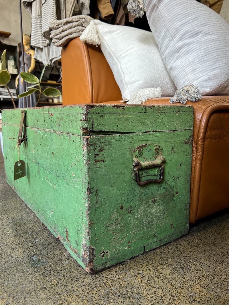 Vintage Wooden Luggage Trunk - La Casa by Importante
