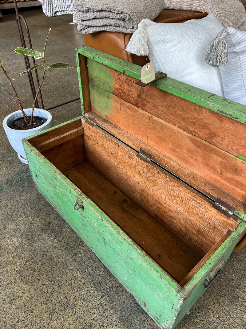 Vintage Wooden Luggage Trunk - La Casa by Importante
