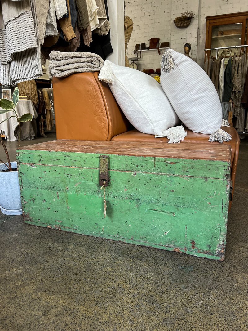 Vintage Wooden Luggage Trunk - La Casa by Importante